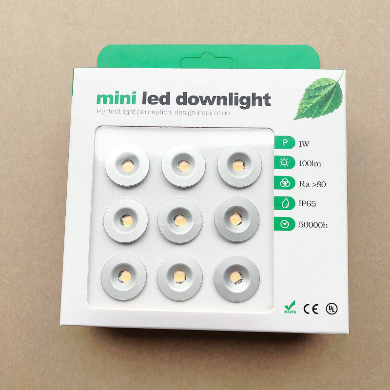 LED Downlight 9pcs 1W IP65 Mini LED Downlight Outdoor Garden Bathroom Corridor Ceiling Spot Bulb Light Sauna Lighting