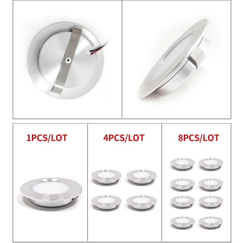 ultra-thin 3W embedded small downlight 12V DC built in downlight