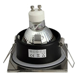 White Spot Light Shower Recessed Light Kit Downlight Frame Bathroom IP65 Round Fitting GU10 MR16 Base Built-in LED Ceiling Light