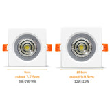 IP65 Waterproof LED Spot light Ceiling 7W 12W Modern LED Ceiling lamp AC110V 220V For Bathroom Recessed led Ceiling Downlight