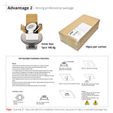 New 20pcs Dimmable Recessed led downlight 3W 4W 5W 7W dimming LED Spot light led ceiling lamp AC 110V 220V