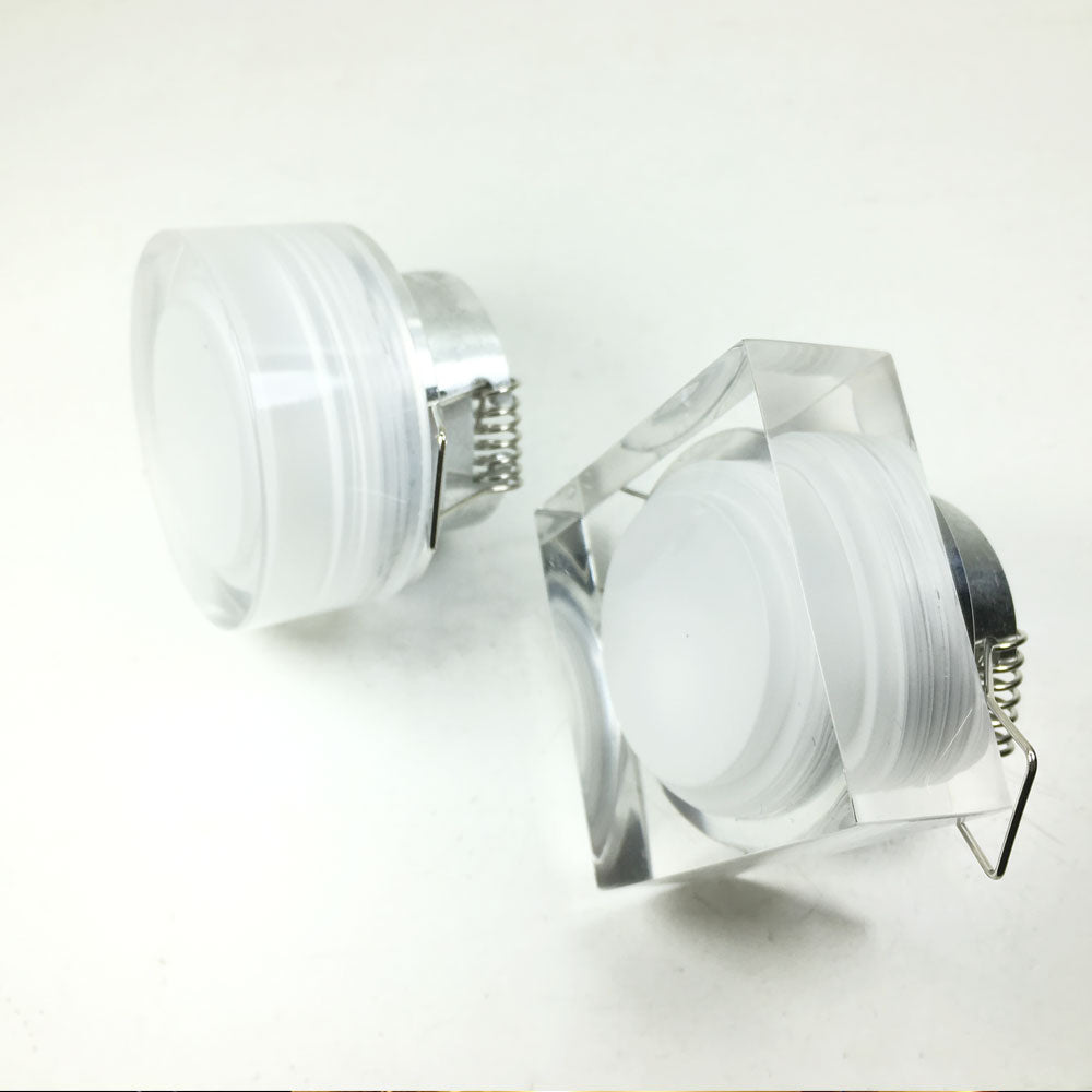 Acrylic LED downlight round square light 5W 9W 12W led ceiling light 90-260v cabinet wall light spotlight home lighting