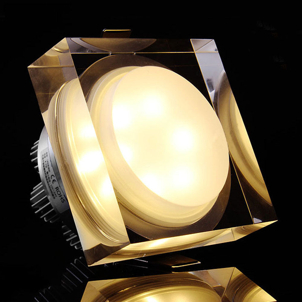 Acrylic LED downlight round square light 5W 9W 12W led ceiling light 90-260v cabinet wall light spotlight home lighting