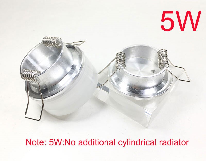 Acrylic LED downlight round square light 5W 9W 12W led ceiling light 90-260v cabinet wall light spotlight home lighting