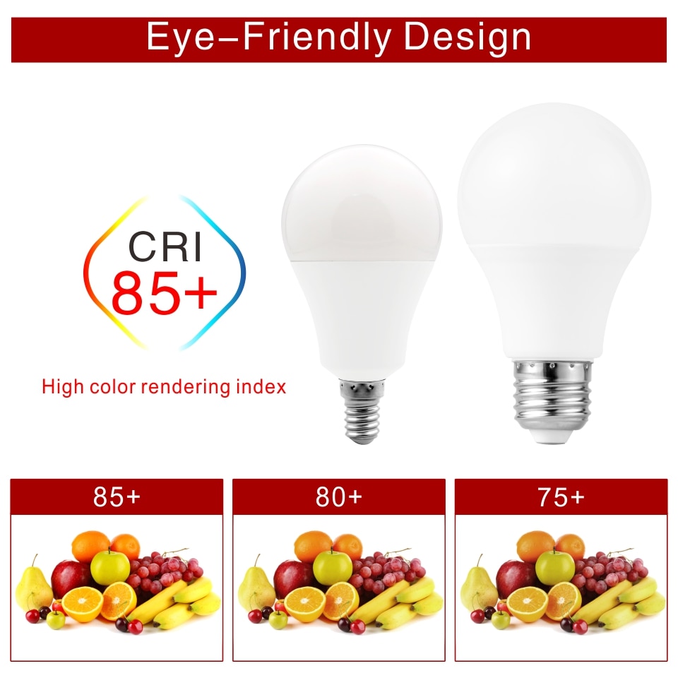 LED Bulb E27 E14 20W 18W 15W 12W 9W 6W 3W 4pcs/lot Lampada LED Light AC 220V Bombilla Spotlight Lighting Cold/Warm White Lamp