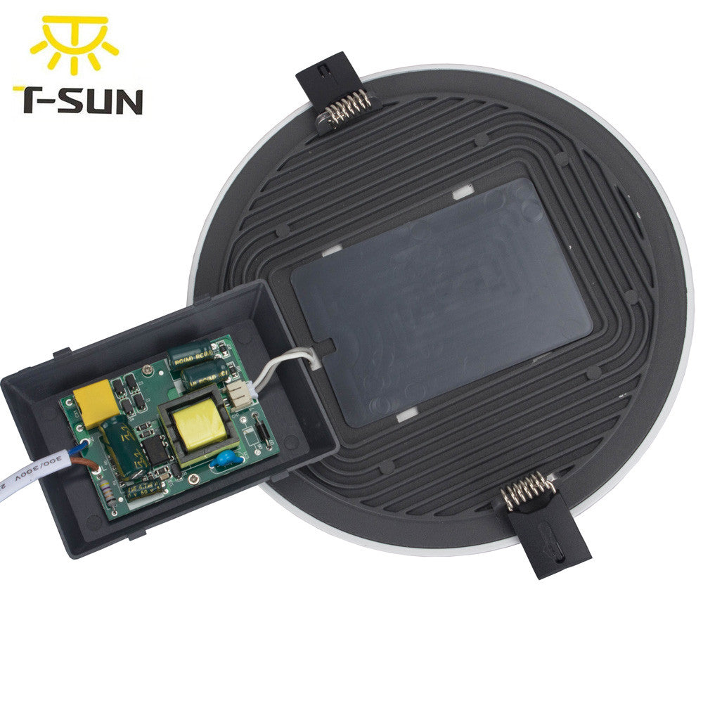 T-SUNRISE Ultra Thin LED Panel Downlight 8W 16W 24W 32W Round/Square LED Ceiling Recessed Lights Power Supply Included SMD4014