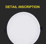 T-SUNRISE Ultra Thin LED Panel Downlight 8W 16W 24W 32W Round/Square LED Ceiling Recessed Lights Power Supply Included SMD4014
