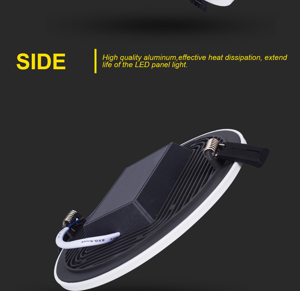 T-SUNRISE Ultra Thin LED Panel Downlight 8W 16W 24W 32W Round/Square LED Ceiling Recessed Lights Power Supply Included SMD4014