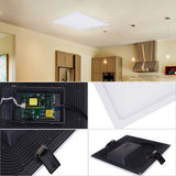 T-SUNRISE Ultra Thin LED Panel Downlight 8W 16W 24W 32W Round/Square LED Ceiling Recessed Lights Power Supply Included SMD4014