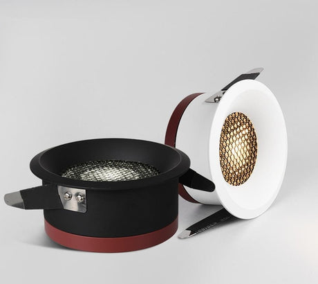 New Honeycomb Nest Anti Glare Lens COB Recessed Downlight 5W 7W 12W 15W Round LED Ceiling Spot Light Pic Background