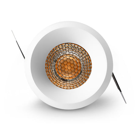 New Honeycomb Nest Anti Glare Lens COB Recessed Downlight 5W 7W 12W 15W Round LED Ceiling Spot Light Pic Background