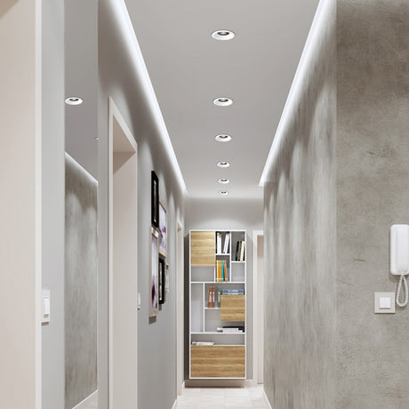 New Honeycomb Nest Anti Glare Lens COB Recessed Downlight 5W 7W 12W 15W Round LED Ceiling Spot Light Pic Background