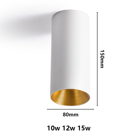  High Brightness Cree LED COB Ceiling Spot Lamp 10W 12W 15W Long Surface Mount Downlight for Indoor Lighting Kitchen Bedroom