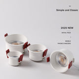 DBF Frameless Angle Adjustable Recessed LED Downlight 5W 7W 12W 15W Dimmable Deep Glare LED Ceiling Spot Light  Pic Background