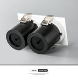 Square Angle Adjust Stretchable LED COB Recessed Downlight 14W 20W 24W LED Ceiling Spotlight Kitchen Living Room Indoor