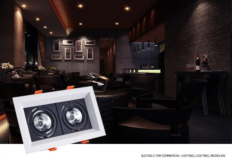 Square 20W 30w AC85V-265V LED dimmable Ceiling Downlight Recessed LED lamp Spot light LED  For Home Lighting 110V 220V