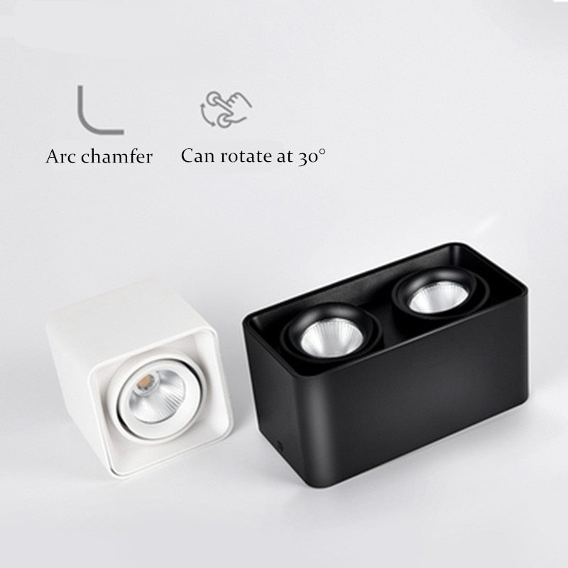 Dimmable Surface Mounted LED Downlights 10W 15W 20W 30W COB LED Ceiling Spot Lights AC110-220V LED Ceiling Lamp Indoor Lighting