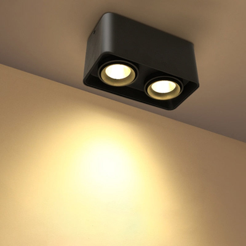 Dimmable Surface Mounted LED Downlights 10W 15W 20W 30W COB LED Ceiling Spot Lights AC110-220V LED Ceiling Lamp Indoor Lighting