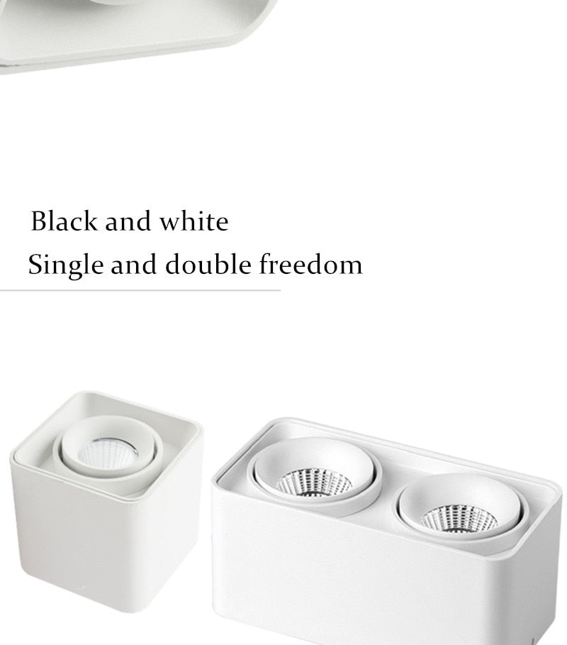 Dimmable Surface Mounted LED Downlights 10W 15W 20W 30W COB LED Ceiling Spot Lights AC110-220V LED Ceiling Lamp Indoor Lighting