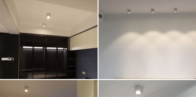 Dimmable Surface Mounted LED Downlights 10W 15W 20W 30W COB LED Ceiling Spot Lights AC110-220V LED Ceiling Lamp Indoor Lighting