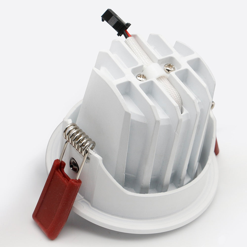  New High CRI≥90 Anti-Glare LED COB Recessed Downlight 7W 12W Angle Adjustable Ceiling Spot Lights Kitchen Living Room