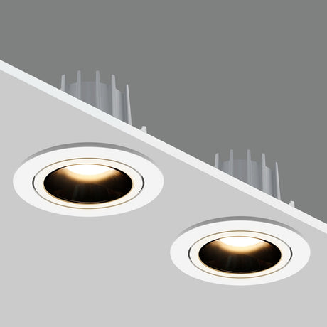  New High CRI≥90 Anti-Glare LED COB Recessed Downlight 7W 12W Angle Adjustable Ceiling Spot Lights Kitchen Living Room