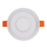 Blue+White Round LED Panel Downlight 6W 9W 16W 24W Double LED Panel Lights AC85-265V Recessed Ceiling Panel Lamps