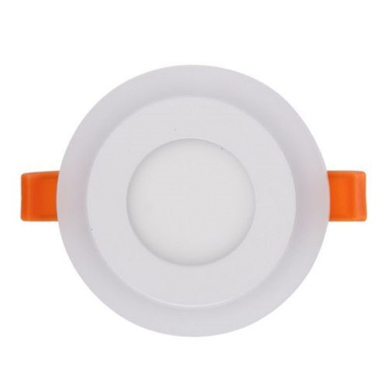Blue+White Round LED Panel Downlight 6W 9W 16W 24W Double LED Panel Lights AC85-265V Recessed Ceiling Panel Lamps