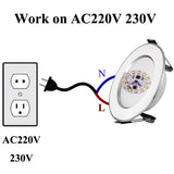 Ultra Thin LED Panel Light Round Downlight AC220V 3w 5w 7w 9w 12w 15w LED Ceiling Recessed Light For Indoor Bathroom Illuminate