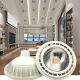 High Quality Super Bright AR111 15W COB LED Downlight AC DC 12V QR111 G53 GU10 LED Bulb light Dimmable led lamp lighting