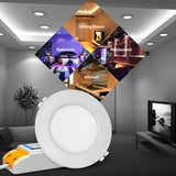 Smart 6W RGB + CCT LED Downlight 110V 220V dimmable recessed Led ceiling panel lights compatible FUT092 remote/WIFI APP control