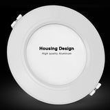 Smart 6W RGB + CCT LED Downlight 110V 220V dimmable recessed Led ceiling panel lights compatible FUT092 remote/WIFI APP control