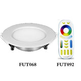 Smart 6W RGB + CCT LED Downlight 110V 220V dimmable recessed Led ceiling panel lights compatible FUT092 remote/WIFI APP control
