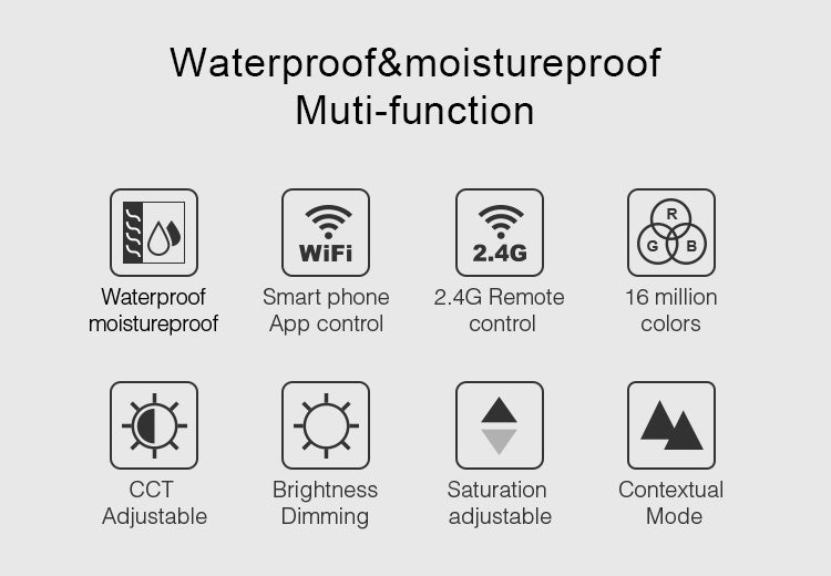 Miboxer living room 15W RGB + CCT LED downlight FUT069 round AC 100V-240V dimmable wireless wifi control LED ceiling downlight