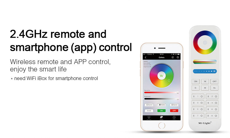 Miboxer living room 15W RGB + CCT LED downlight FUT069 round AC 100V-240V dimmable wireless wifi control LED ceiling downlight