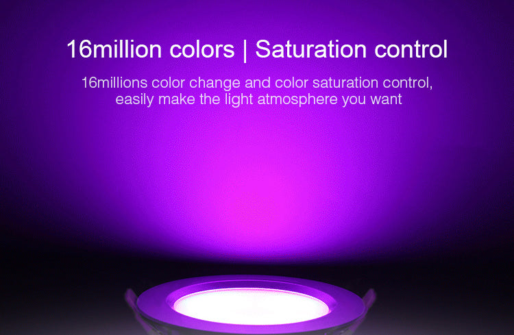 Miboxer living room 15W RGB + CCT LED downlight FUT069 round AC 100V-240V dimmable wireless wifi control LED ceiling downlight