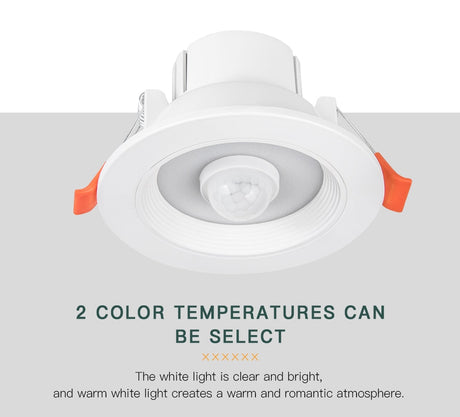 PIR Motion Sensor LED Downlights Recessed 5W 10W 15W 20W 85-265V LED Auto Lamp Smart LED Downlight Corridor Indoor Lighting