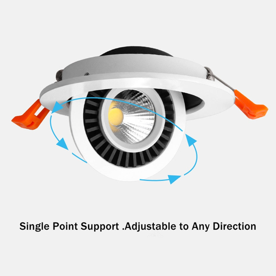 Dimmable Led Down light lamp COB Ceiling Light 5w 7w 10w 12w 85-265V recessed ceiling Spot Lights for kitchen bedroom home Decor