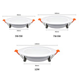 Recessed Led Downlight Ultra Thin Silver White Golden Led Ceiling Lamp 3W 5W 9W LED Spot light  Lighting For Living Room Bedroom