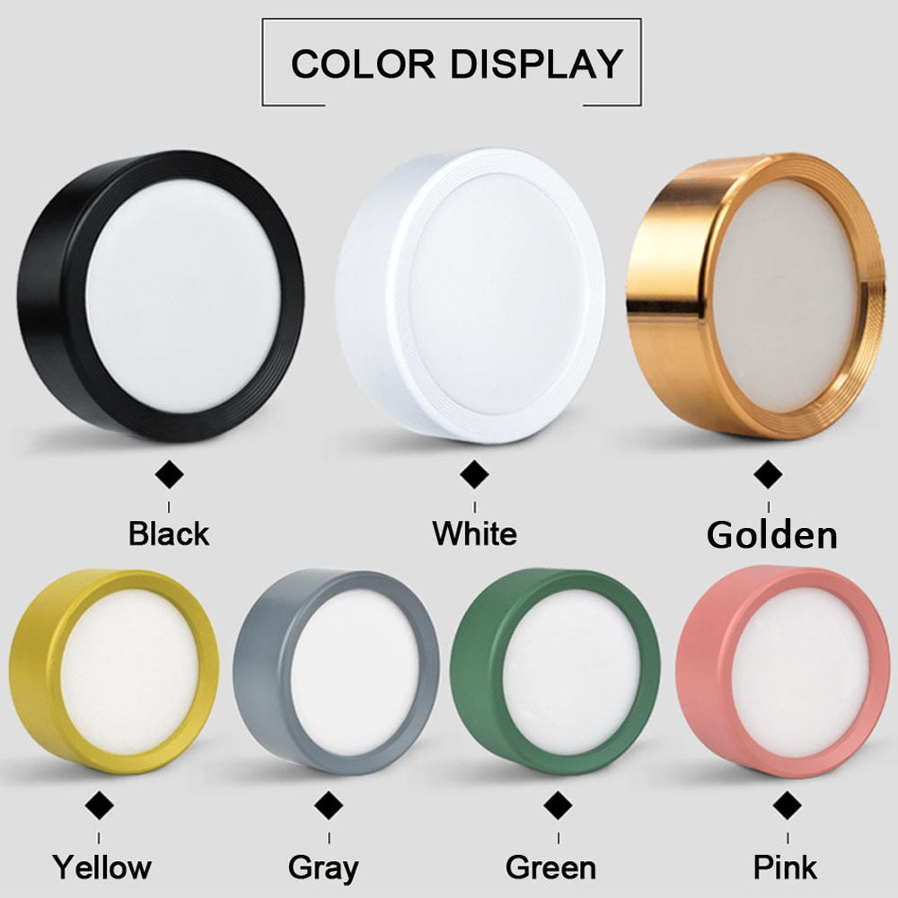 Surface Mounted LED downlight 7W 9w 12W 15W Ceiling Lamps Ultra Thin Driverless led spot lights 220V Ceiling Fixtures Lighting