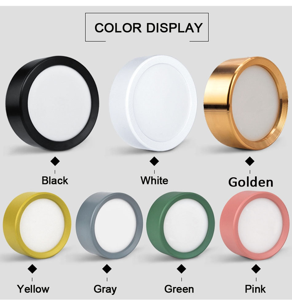 Surface Mounted LED downlight 7W 9w 12W 15W Ceiling Lamps Ultra Thin Driverless led spot lights 220V Ceiling Fixtures Lighting