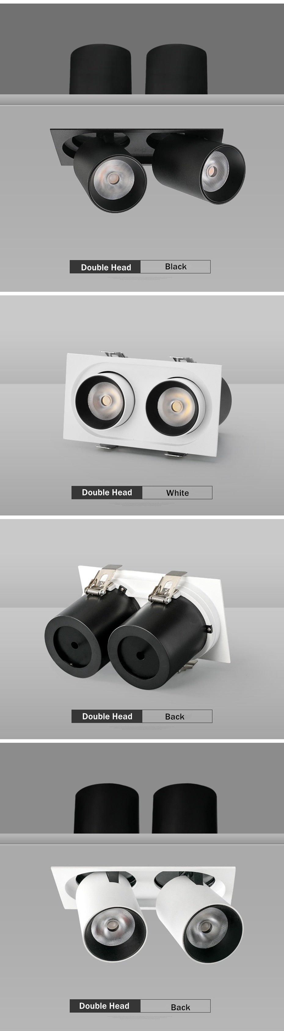 LED spot lights embedded ceiling lamp 24W 20W 14W living room simple Nordic Adjustable and Rotate COB downlight