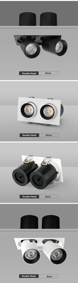 LED spot lights embedded ceiling lamp 24W 20W 14W living room simple Nordic Adjustable and Rotate COB downlight