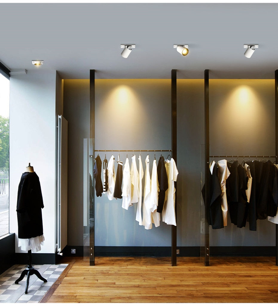 LED spot lights embedded ceiling lamp 24W 20W 14W living room simple Nordic Adjustable and Rotate COB downlight