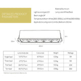 led grid ceiling spot light embedded downlight line lights COB rectangular ceiling lamp without main lights CREE