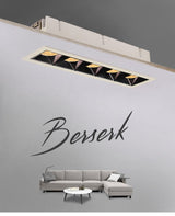 led grid ceiling spot light embedded downlight line lights COB rectangular ceiling lamp without main lights CREE