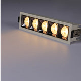 led grid ceiling spot light embedded downlight line lights COB rectangular ceiling lamp without main lights CREE