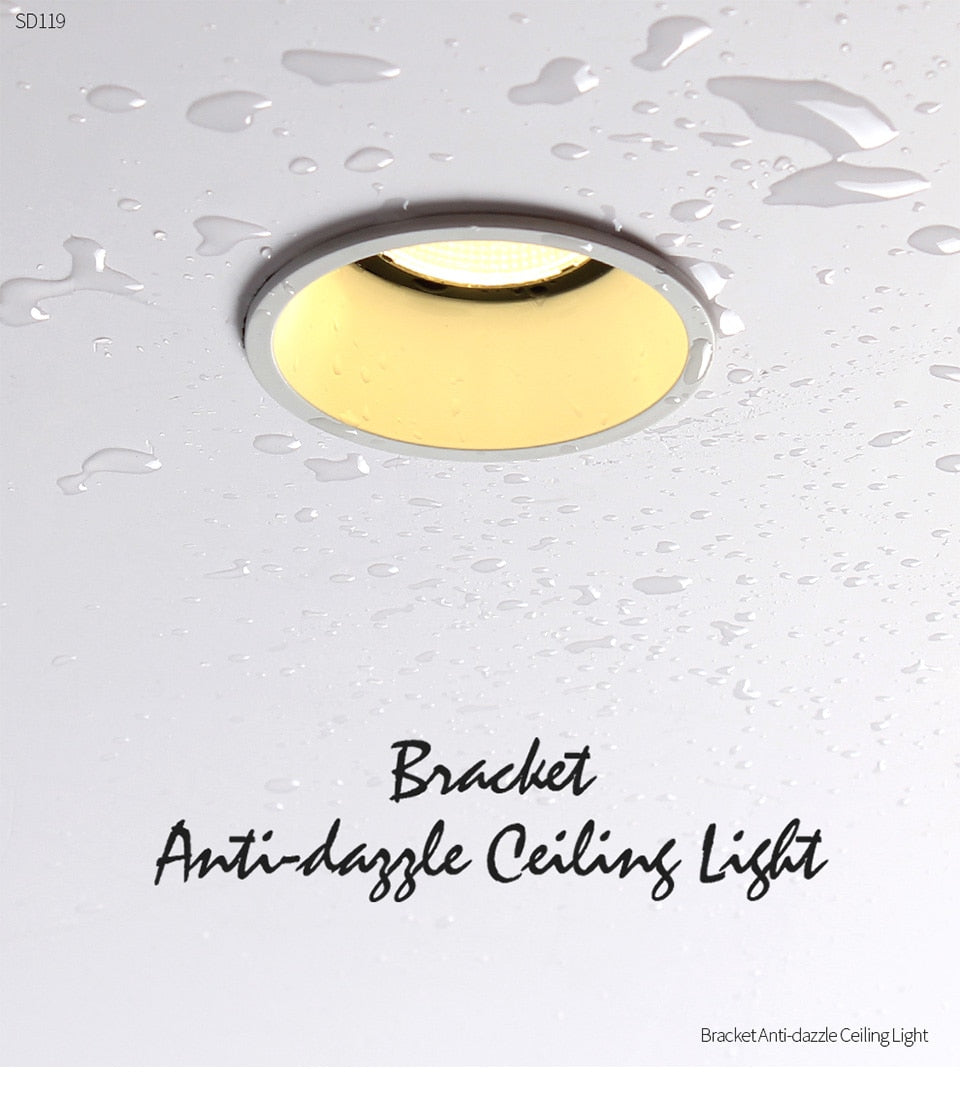 Aisilan LED Downlight Angle Adjustable Built-in  7W Chip Spot light Aluminum Lamp for Indoor Lighting AC90-260V