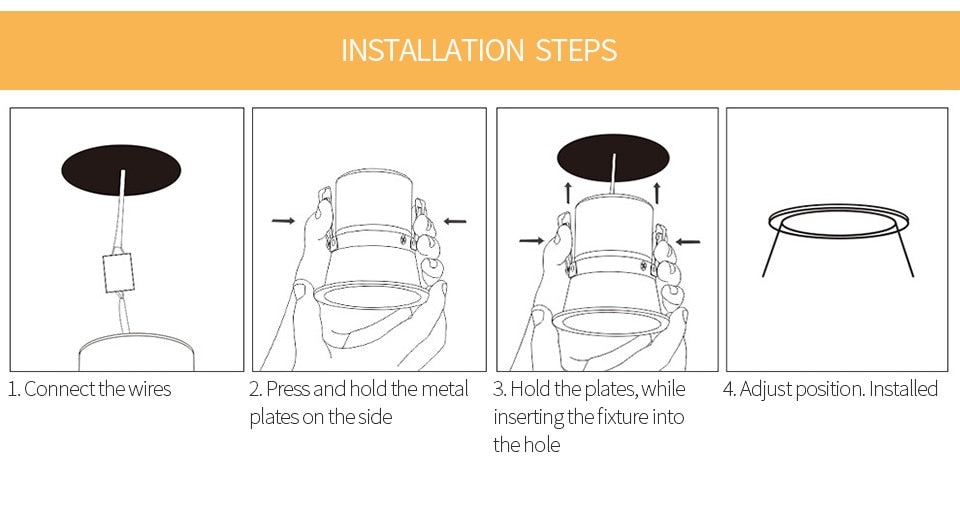 Aisilan LED Downlight Angle Adjustable Built-in  7W Chip Spot light Aluminum Lamp for Indoor Lighting AC90-260V