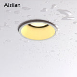 Aisilan Recessed LED Modern Dimmable Downlight Angle Adjustable Built-in LED Spot light Narrow border 7W for Indoor Lighting
